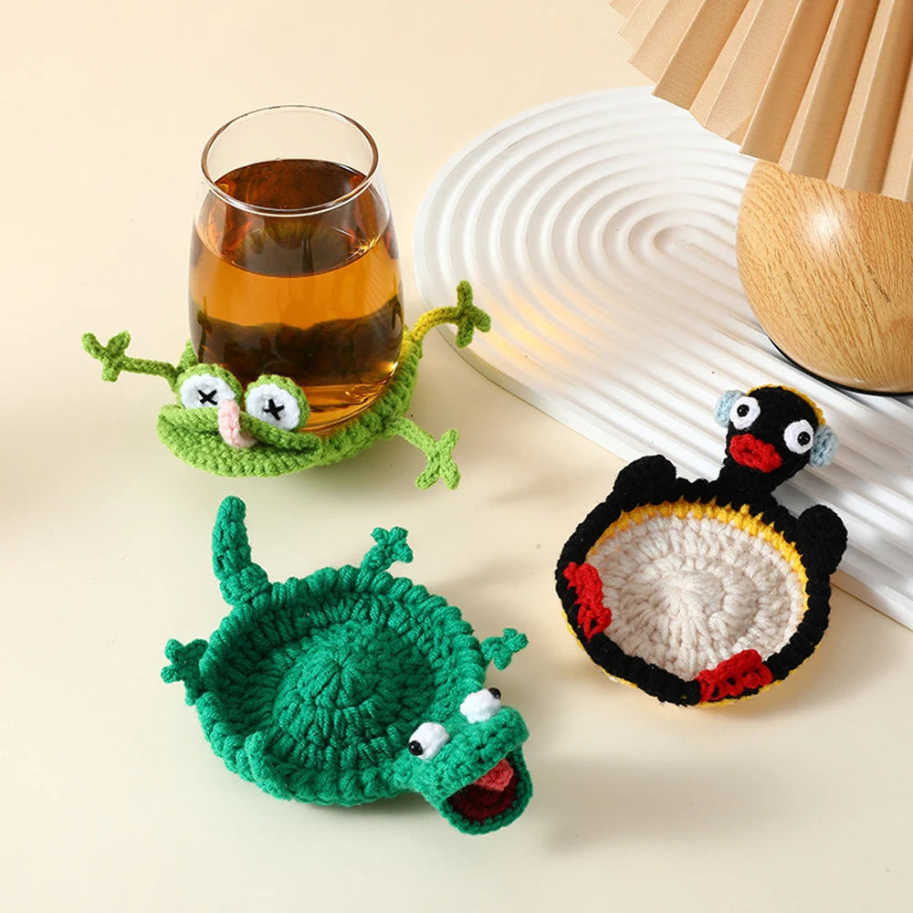 Posavasos de Ganchillo Animalitos — Elige tu Diseño Favorito